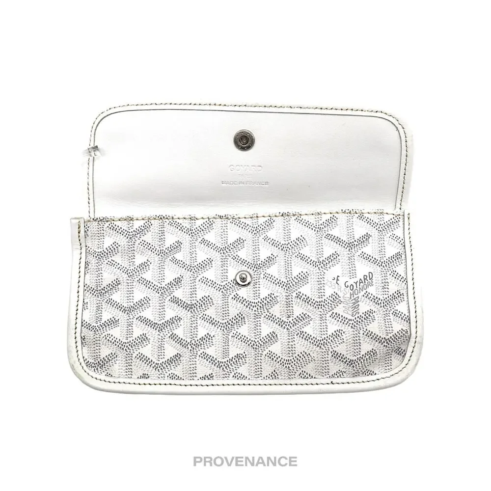 🔴 Goyard St. Louis Pouch Wallet - White Goyardine